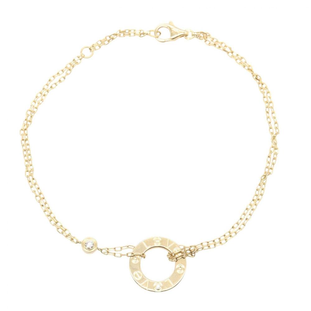 Cartier Love Circle 2PD Bracelet - 18K (Yellow Gold) Diamond for Women Gold Tone